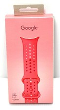 Google Pixel Watch Active Sport Band Coral 45mm Silicone Replacement Strap -NEW