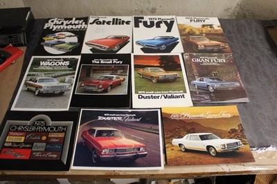25 vintage Chrysler Plymouth Brochure LOT 1970'S 80'S & 90'S ORIGINAL