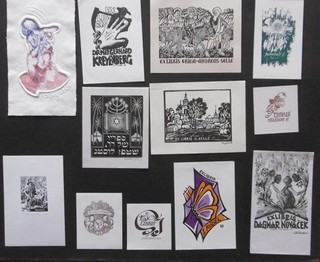 Exlibris Konvolut dabei 2 x K. Ritter 1 x Judaica