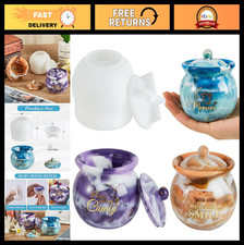 Silicone Jar Molds with Lids for Epoxy Resin, Candy Storage, DIY Crafts  Home D