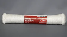 Ace 1/4 in. Dia. x 100 ft. L Solid Braided Nylon Rope White