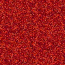Timeless Treasures Sundance Red Swirl Cotton Quilt Fabric by the Yard