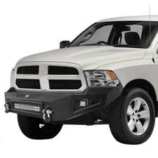 For Dodge Ram 1500 09-12 Pickup Black Steel Replaced Front Bumper Bar Assembly