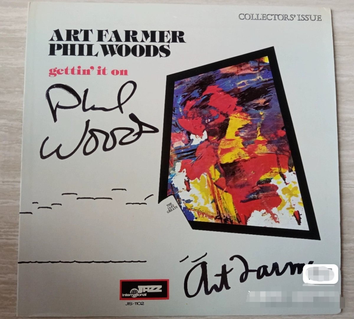Art Farmer Phil Woods signed autographed lp original jazz great