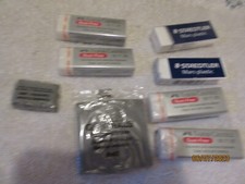 Eraser Lot NEW Sealed STAEDTLER MARS PLASTIC Faber Castell Dust Free General's