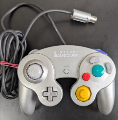 Original Nintendo GameCube Controller Silber DOL-003 Gamepad Joystick