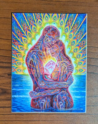 ALEX GREY Ocean of Love Bliss XL Sticker Art Print Poster Psychedelic Obey Tool