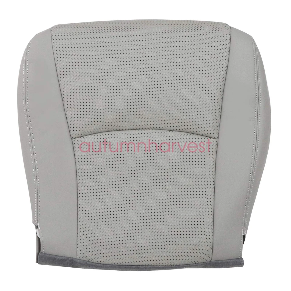 Cubierta de asiento de cuero gris inferior para conductor pasajero Toyota Highlander 2008-2013 Foto 3 de 4