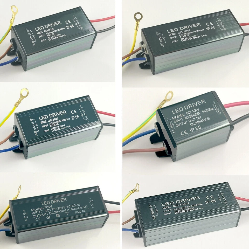 100W 50W 30W 20W 10W LED Driver Power Supply Transformer Constant Current IP65 - Image 2 of 4
