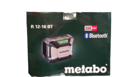 Metabo Akku-Baustellenradio R 12-18 BT ohne Akku ohne Lader im Karton Radio
