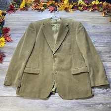 VTG Corduroy Jacket Size Large 42-44 Reg Brown Sports Coat Blazer Men Kohls