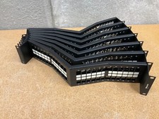 Lot of 7 Leviton 48-Port Angled Patch Panel Bracket Only