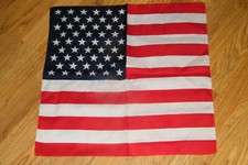 Lot of 4 American Flag Bandanas 22" Red White Blue USA Military Handkerchief NEW