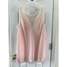 Emilio Pucci Night Gown Formfit Rodgers Peach Lace Short Babydoll Medium 1970's