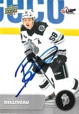Isaac Belliveau 2021-22 Signed Chl 118 #1