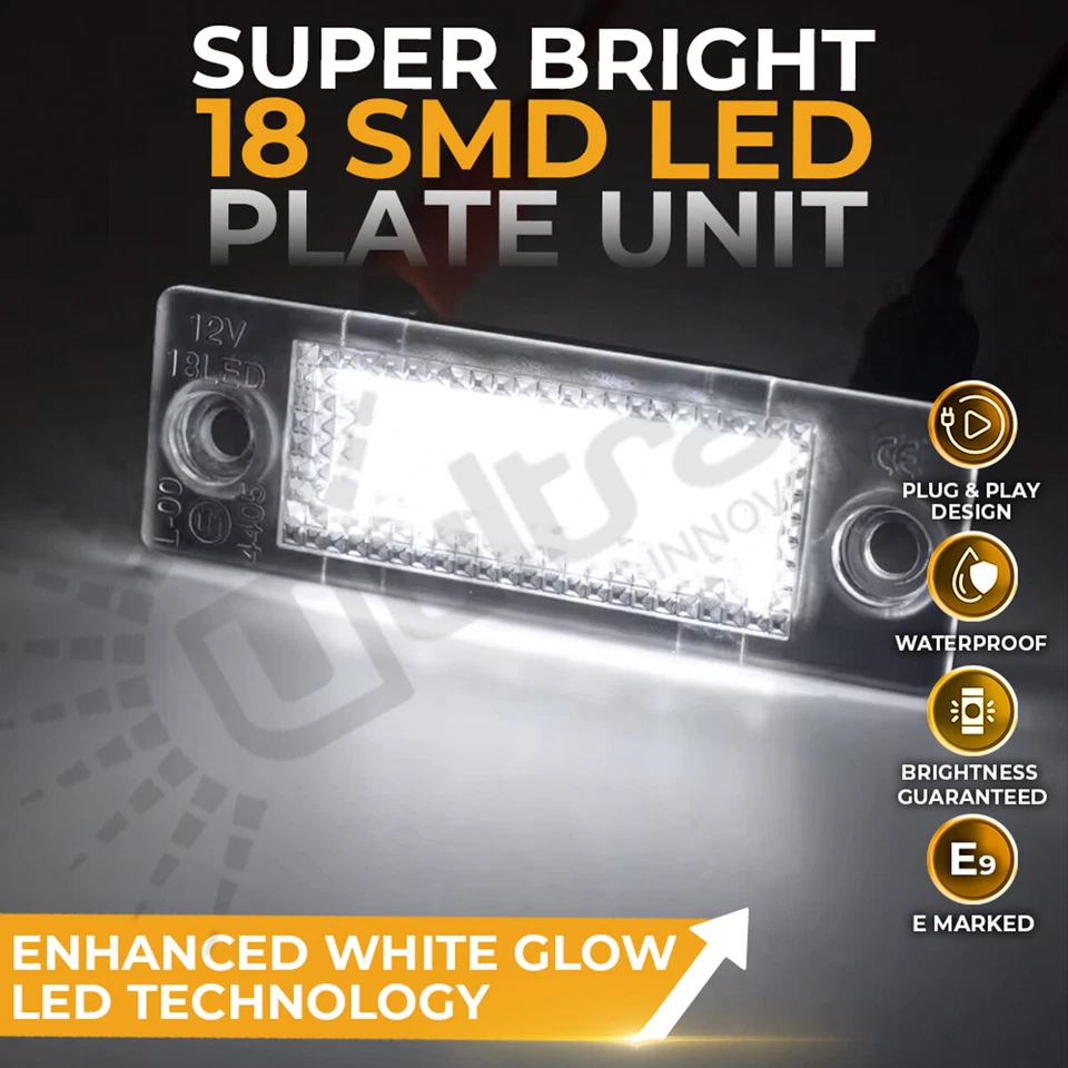 For VW T5 T5.1 T6 T6.1 Transporter 2003-17 LED Number Plate Light Units UK - Image 4 of 4