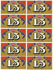 15x JOB Gold 1 1/2 1.5 Rolling Papers  Free Ship From Tennessee Stocked Monthly