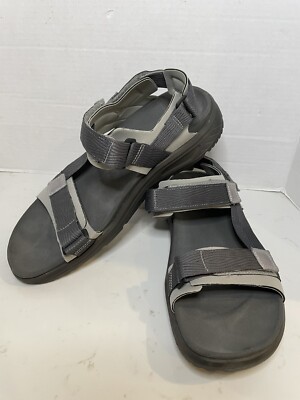 Ecco X-Trinsic Grey Ankle Strap Sport Sandals Mens Size 45 US 11