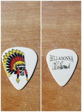 Joey Belladonna 2011 tour used AL B Romano Indian skull Guitar Pick Pic Anthrax