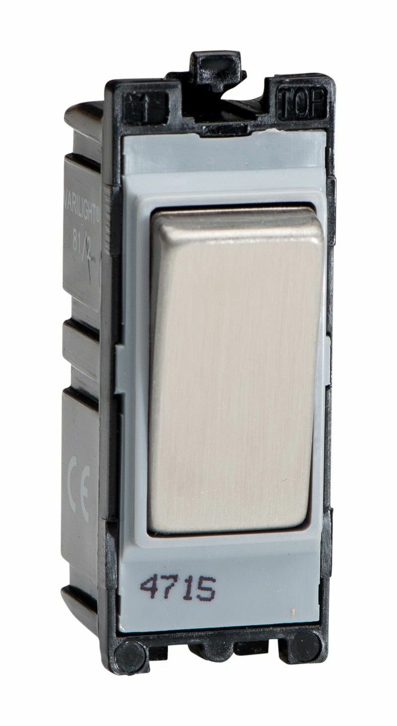 Varilight G202SS Powergrid Module Steel 20A 2-Way Single Pole Switch