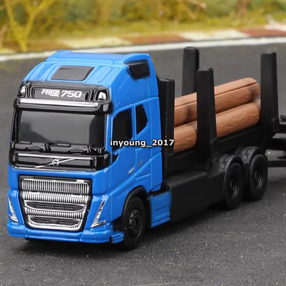 Volvo FH16 Tow Truck with Log Trailer Wood Transporter Diecast Toy Car for Boys - Image 4 of 4
