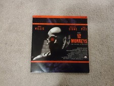 12 Monkeys 1996 LD Laserdisc; 2-Disc Regular Stereo; Bruce Willis, Brad Pitt
