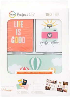 Becky Higgins Project Life FUNDAY 180 pieces Scrapbook Journal 380858 Kit NEW