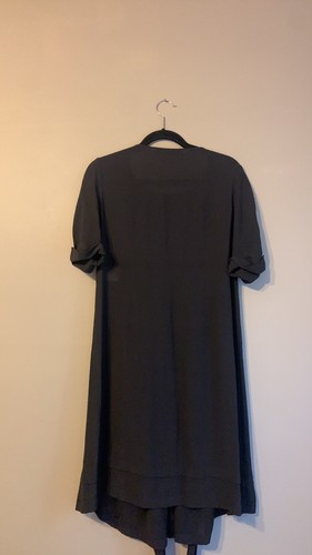 Vestido de seda Balenciaga. Delantero/manga corta negro/plisado. Talla 10/Reino Unido 40 - Imagen 10 de 18