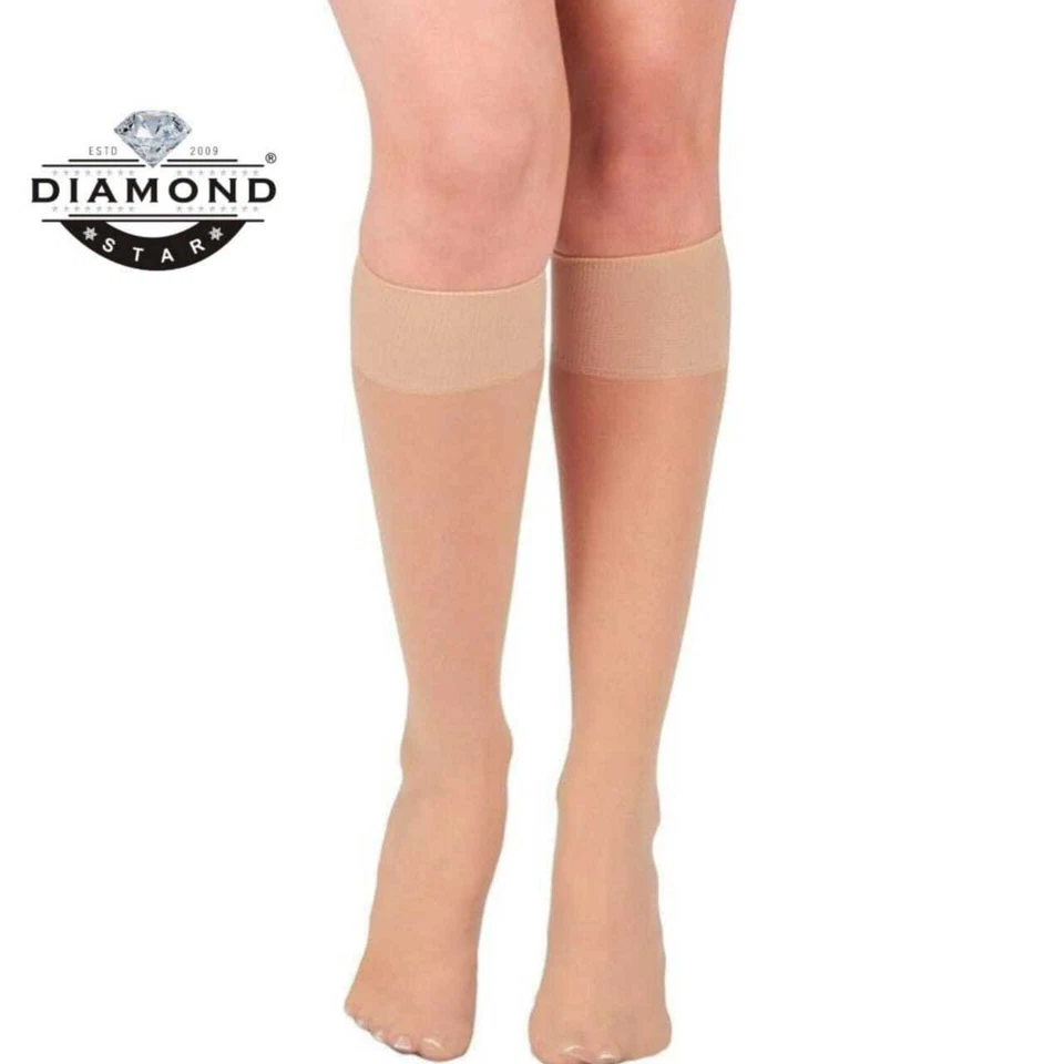 3-12 Pairs Women Trouser Socks Knee High Soft Comfort Stretchy Spandex Size 9-11 - Image 4 of 4