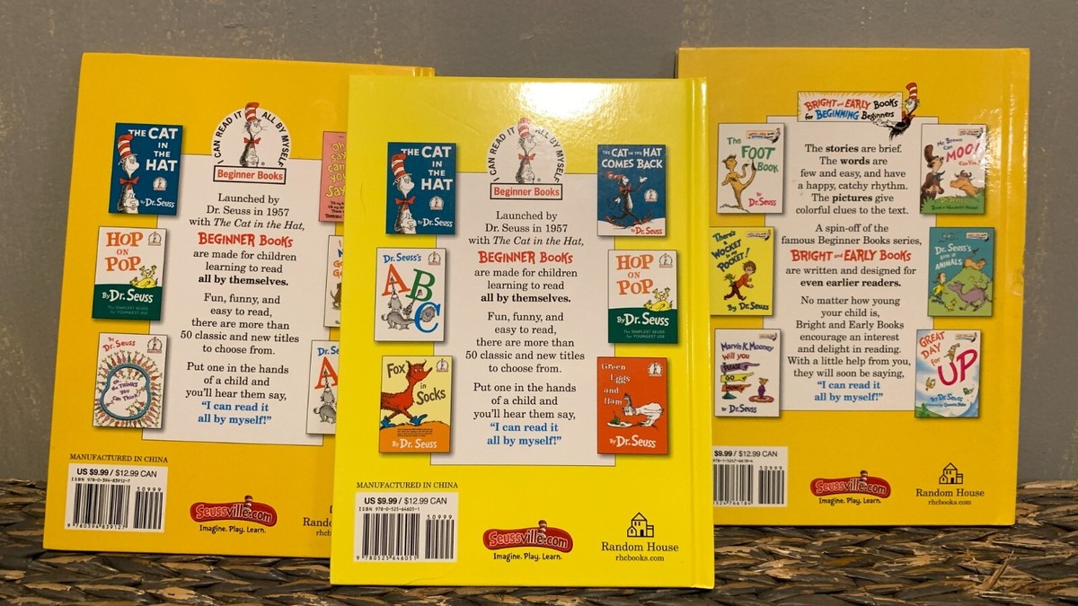 SET of 3 Dr. Seuss Books- FIRST Edition Book of Colors / FIRST