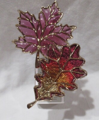 Bath & Body Works Wallflower Scent Control Lighted Plug SHINY FALL BROWN LEAVES