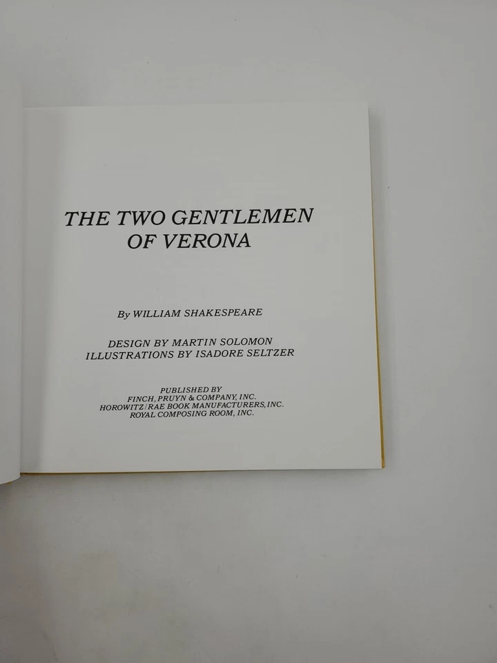 Composing Room~THE TWO GENTLEMEN OF VERONA~William Shakespeare - Image 4 of 4