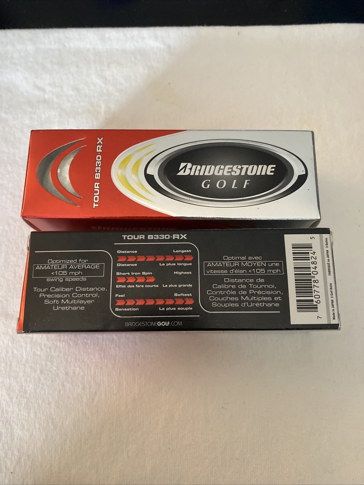 Bridgestone Tour B330-RX Golf Balls 6 Balls Total (New)