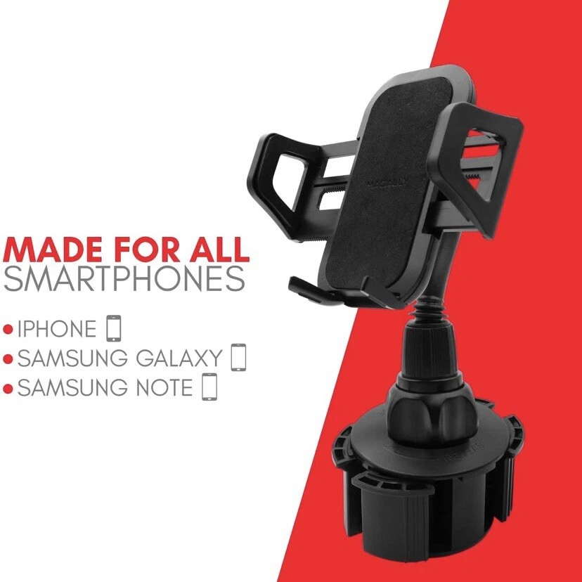 360 Upgraded Adjustable Car Mount Cup Cradle Holder for Cell Phone Apple Android - Image 3 of 4