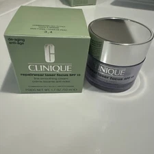 Clinique Repairwear Laser Focus Line Smoothing Cream SPF 15 1.7oz Combo Oily NIB