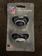 Set Of 2 NFL Los Angeles Rams Pacifiers NEW 