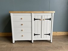Kitchen Cupboard Drawers/ Freestanding/ Handmade/ Rustic/ Farmhouse/ Solid Oak.