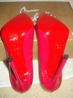 100% AUTH NEW WOMEN LOUBOUTIN PIGALLE PLATO 120 CHERRY PINK PUMPS/HEELS US 8 — photo 9