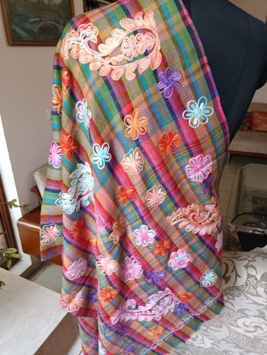 BORDADO DE MODA PARA MUJER ~ ÚLTIMO CHAL JAMAVAR PASHMINA: 16 DISEÑOS A ELEGIR - Imagen 5 de 7