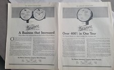 1920 Stewart Warner Auto-meter Business Increased Vintage 2 Page Ad 1920 Stewart Warner Auto-meter Business Increased Vintage 2 Page Ad