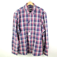 NWT Johnnie-O Hangin Out Flannel Button Down Shirt Mens Size 3XL Plaid check