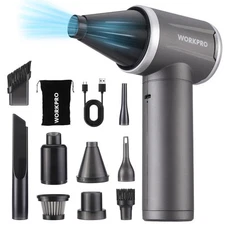WORKPRO 12V Electric Air Duster 120,000RPM Super Power Compressed Air blower USA