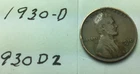 1930 - D ; Wheat penny ; Good condition #930D2