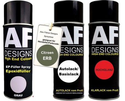 Epoxid Spraydose Set für Citroen ERB Vert Onf Bussing Spraydose EP Grundierung K