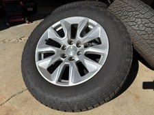 20 Inch Gmc Yukon Chevy Silverado Wheels Silver Rims Tires 2756020 6x139.7