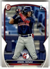2023 Bowman #BP-140 Angel Genao 1st Prospects Cleveland Guardians Baseball
