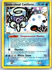 Pokemon TCG Snow-cloud Castform Rare Hidden Legends 25/101 MP on eBay