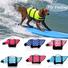 Dog Life Jacket Pet Safety Vest Swimming Boating Float Aids Buoyancy Lifesaver