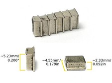 6pc TYCO 440-X2 440-X3 HO Slot Car RARE EARTH TRACTION MAGNET ONLY Factory OEM