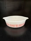 Vintage Pyrex 471 Pink Amish Butterprint 1 pint Round Casserole Dish NO LID